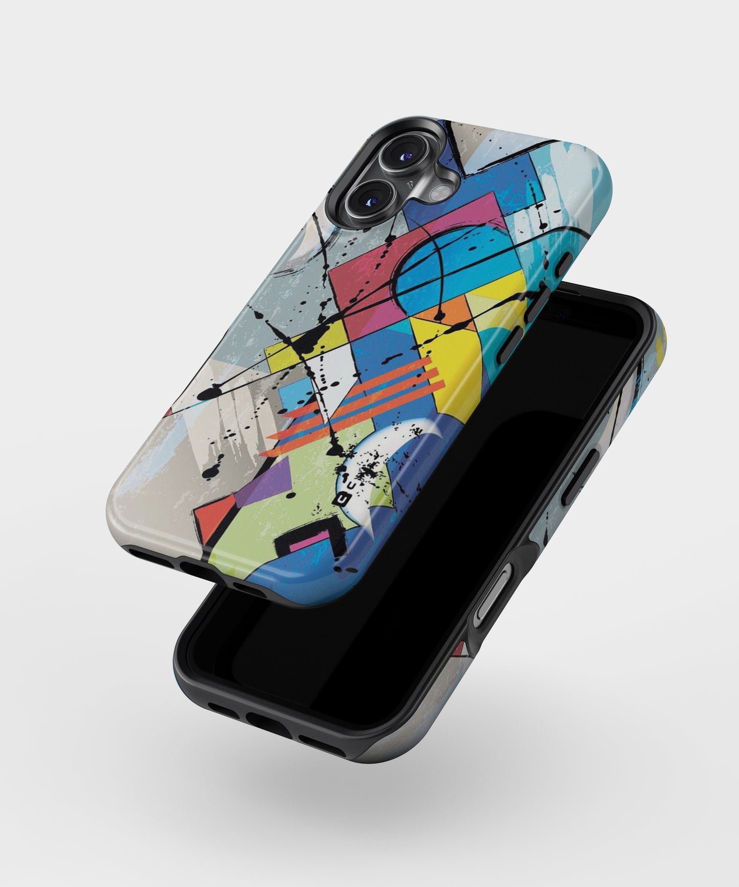 Abstract Paint Shape MagSafe Bumper Case