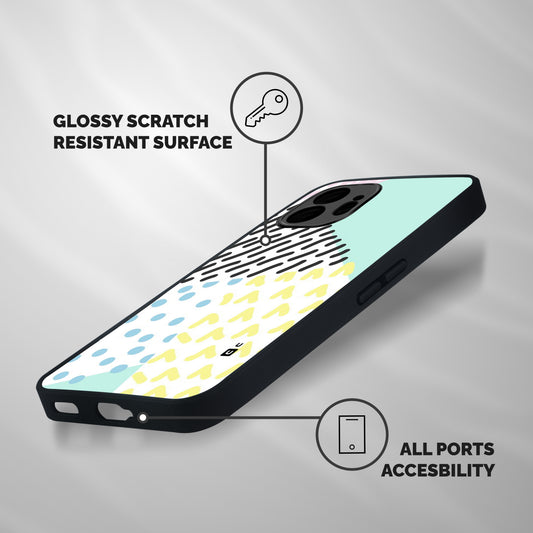 Abstract Pastel Shockproof Hybrid Protection (Metal + TPU) Back Case Cover