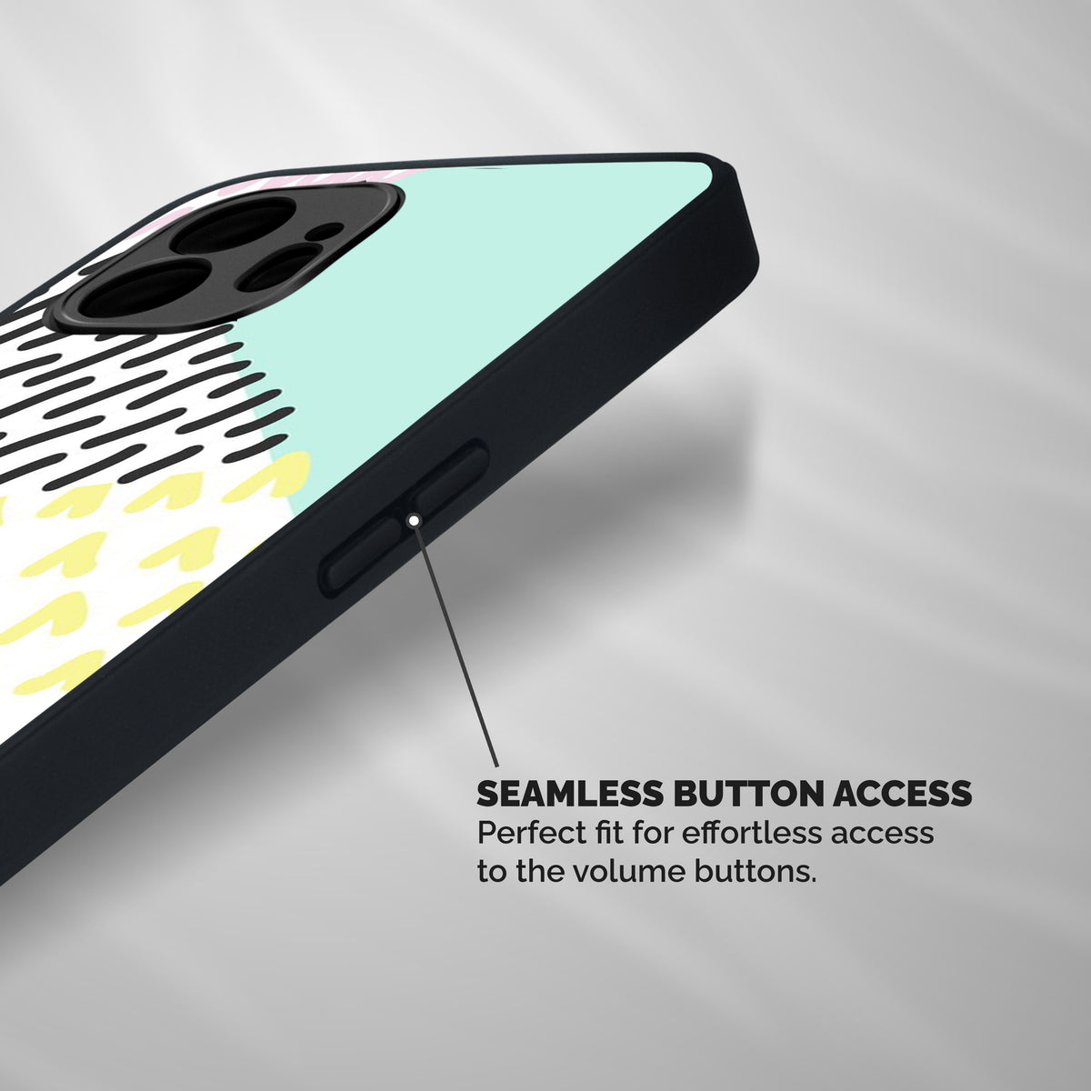 Abstract Pastel Shockproof Hybrid Protection (Metal + TPU) Back Case Cover