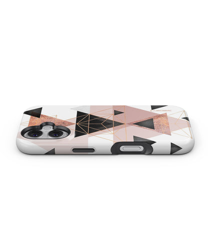 Abstract Rose Gold Triangles MagSafe Bumper Case