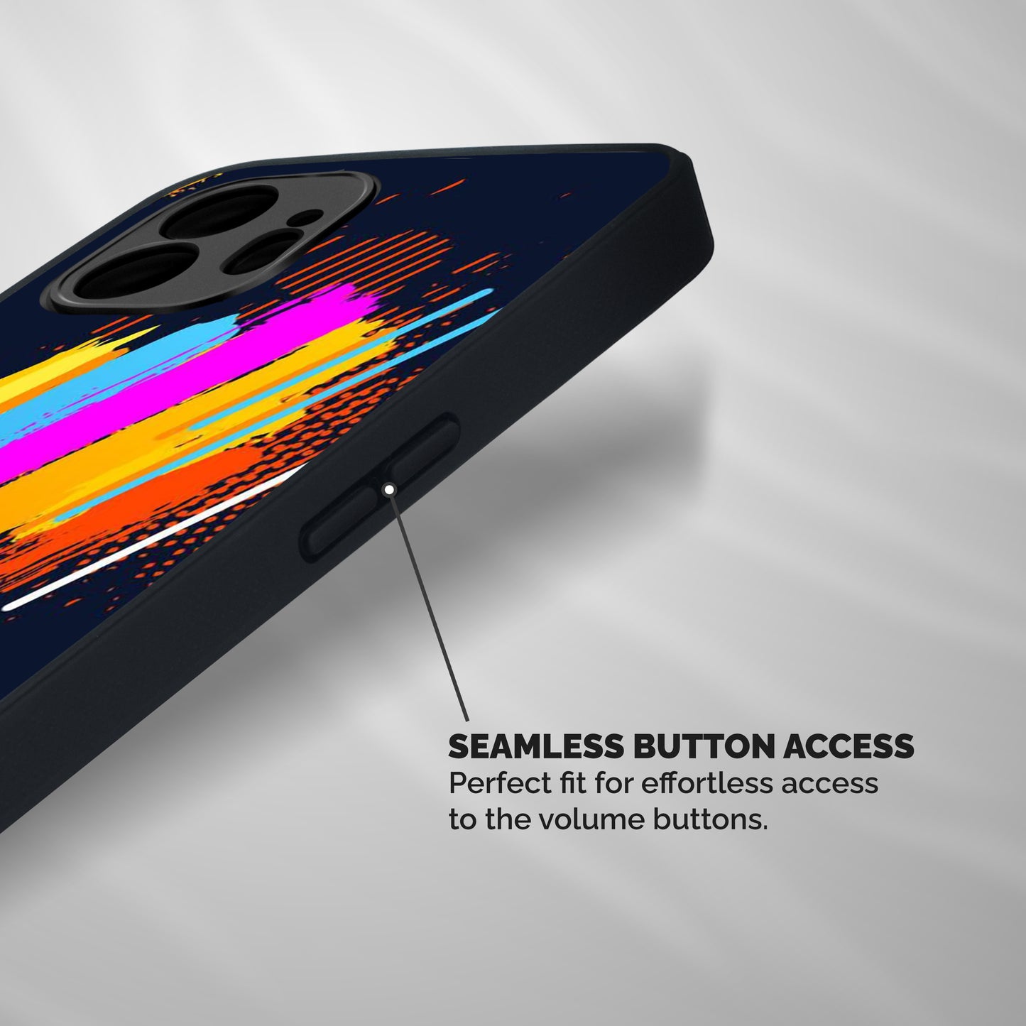 Abstract Shades Shockproof Hybrid Protection (Metal + TPU) Back Case Cover
