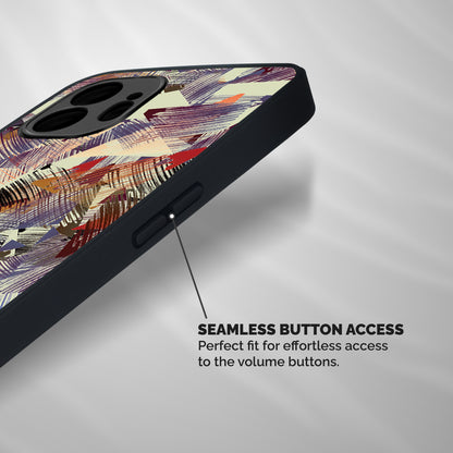 Abstract Sketch Shockproof Hybrid Protection (Metal + TPU) Back Case Cover