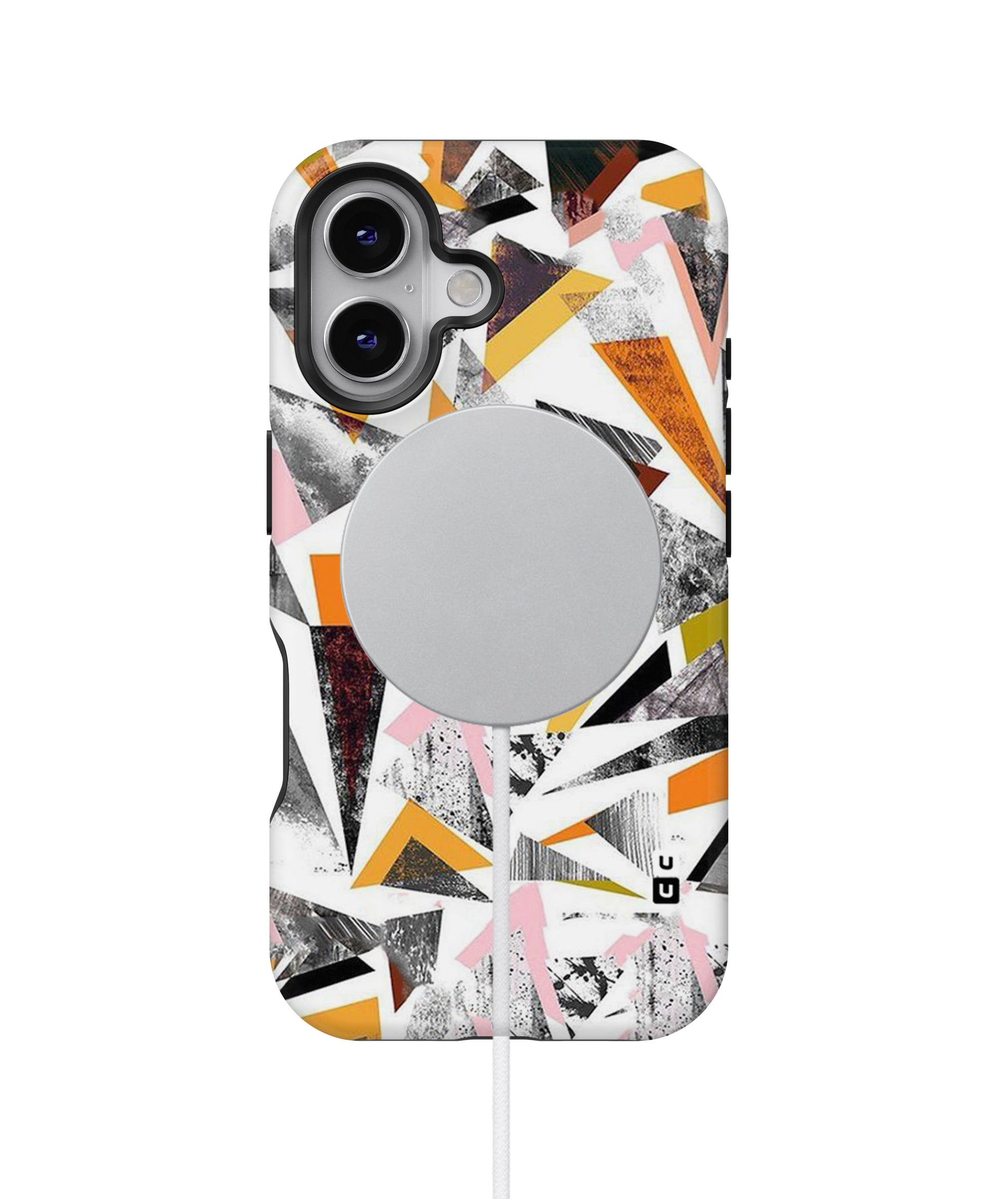 Abstract Sketchy Triangles MagSafe Bumper Case