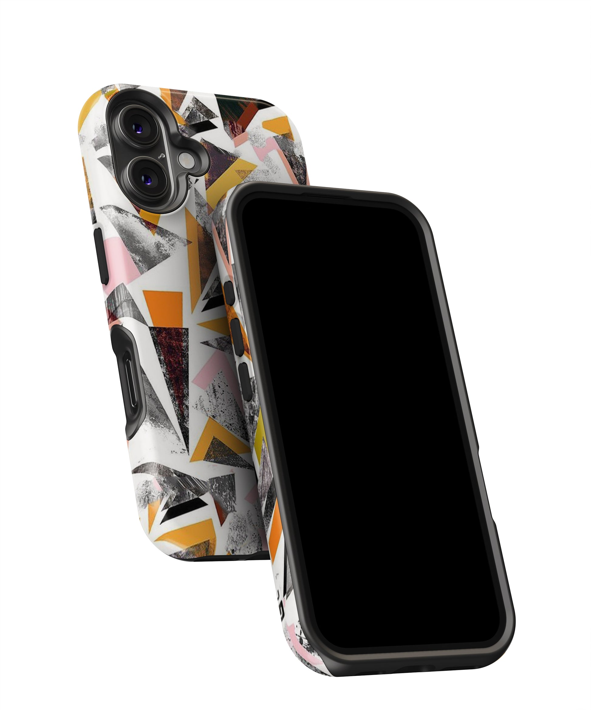 Abstract Sketchy Triangles MagSafe Bumper Case