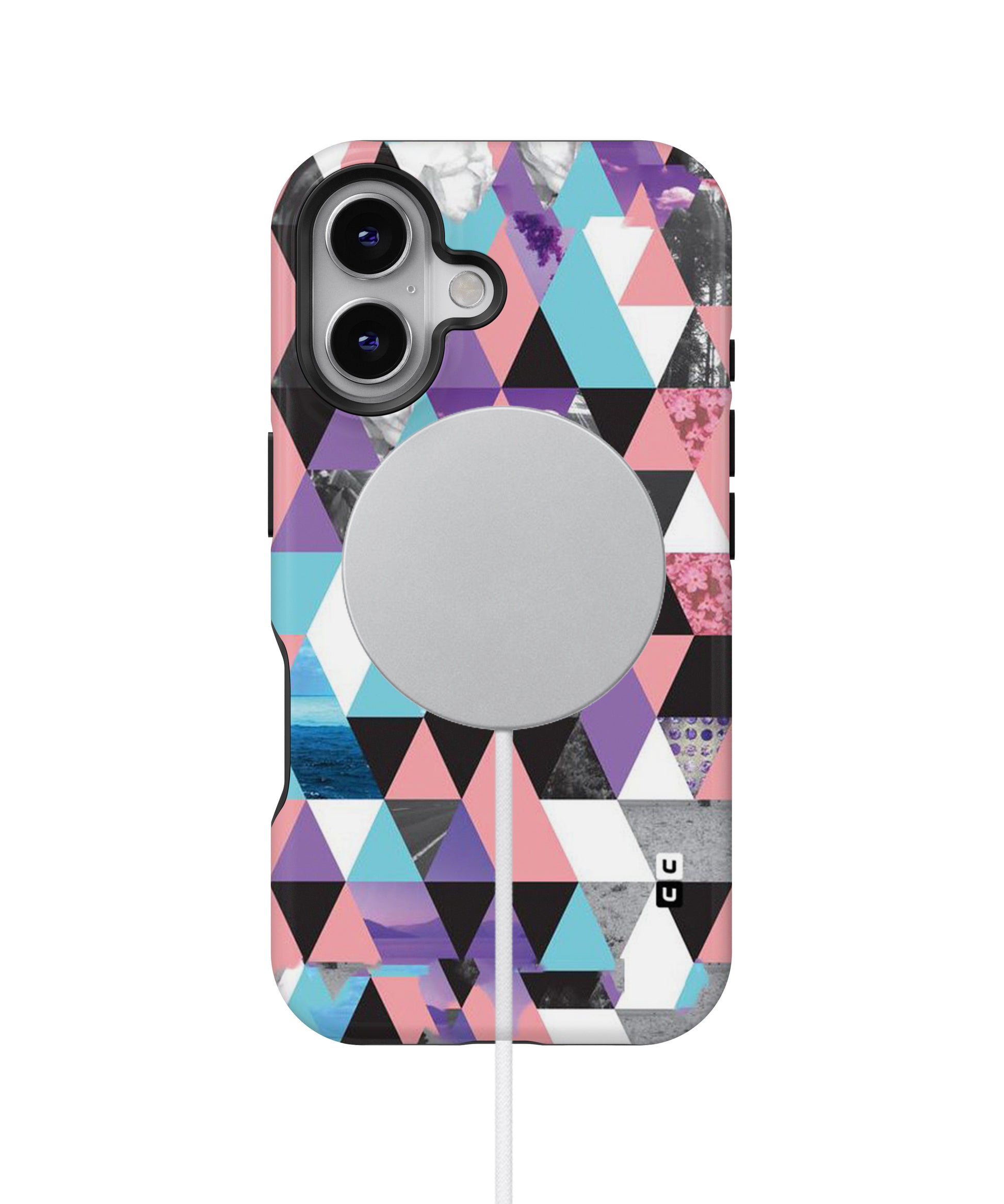 Abstract Splash Triangles MagSafe Bumper Case
