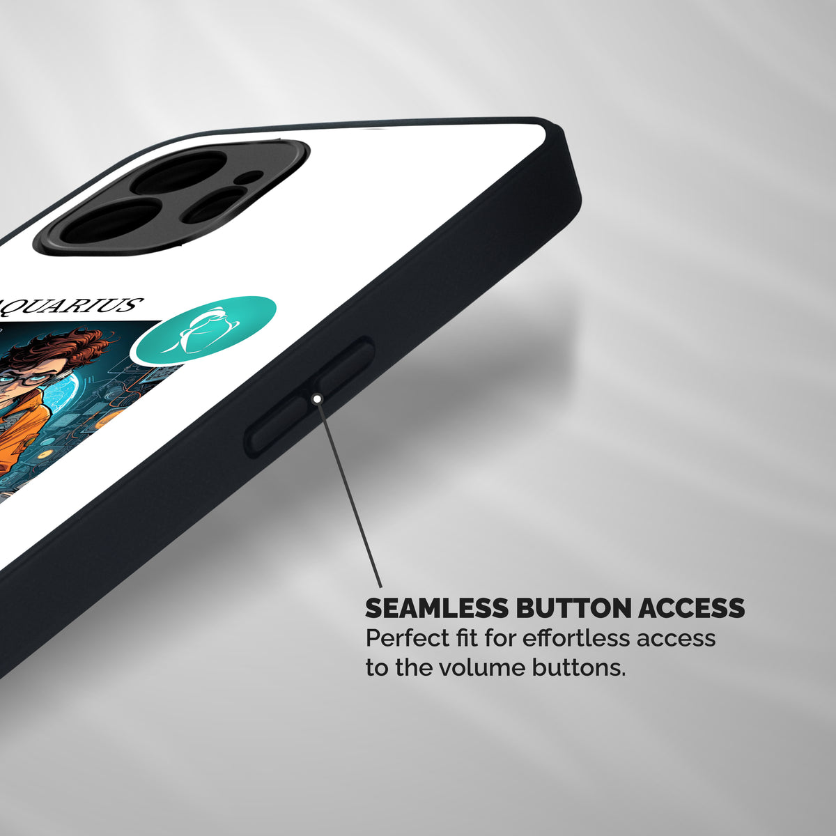 Admire Aquarius Shockproof Hybrid Protection (Metal + TPU) Back Case Cover