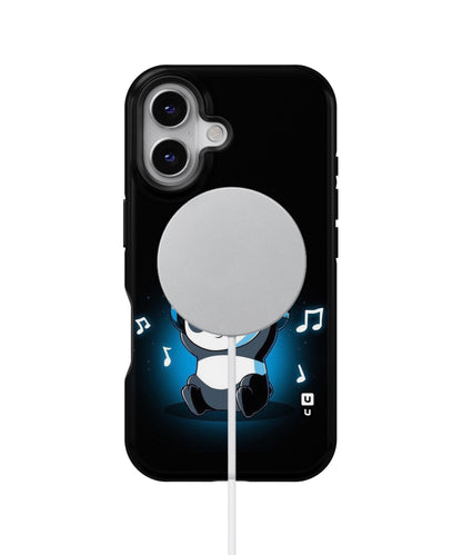Adorable Panda Enjoying Music MagSafe Bumper Case
