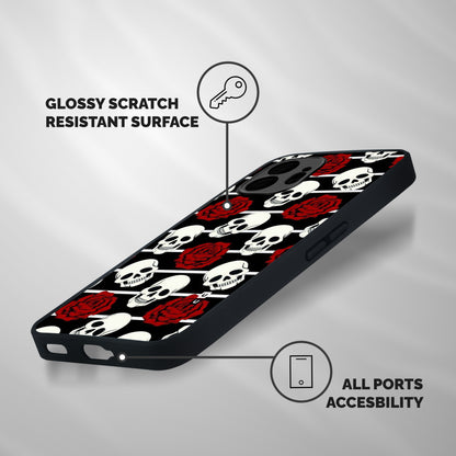 Adorable Skulls Shockproof Hybrid Protection (Metal + TPU) Back Case Cover