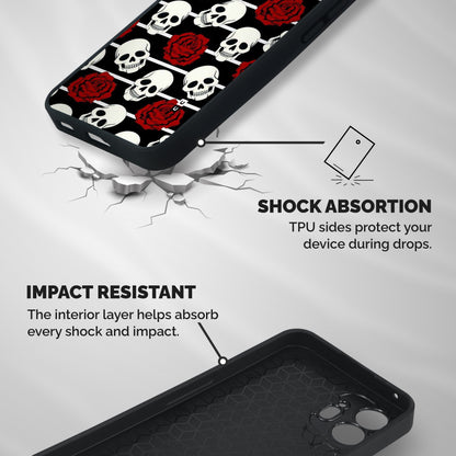 Adorable Skulls Shockproof Hybrid Protection (Metal + TPU) Back Case Cover