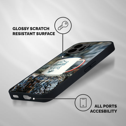 Adventure Begins Shockproof Hybrid Protection (Metal + TPU) Back Case Cover