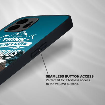 Adventure Dangerous Lethal Shockproof Hybrid Protection (Metal + TPU) Back Case Cover