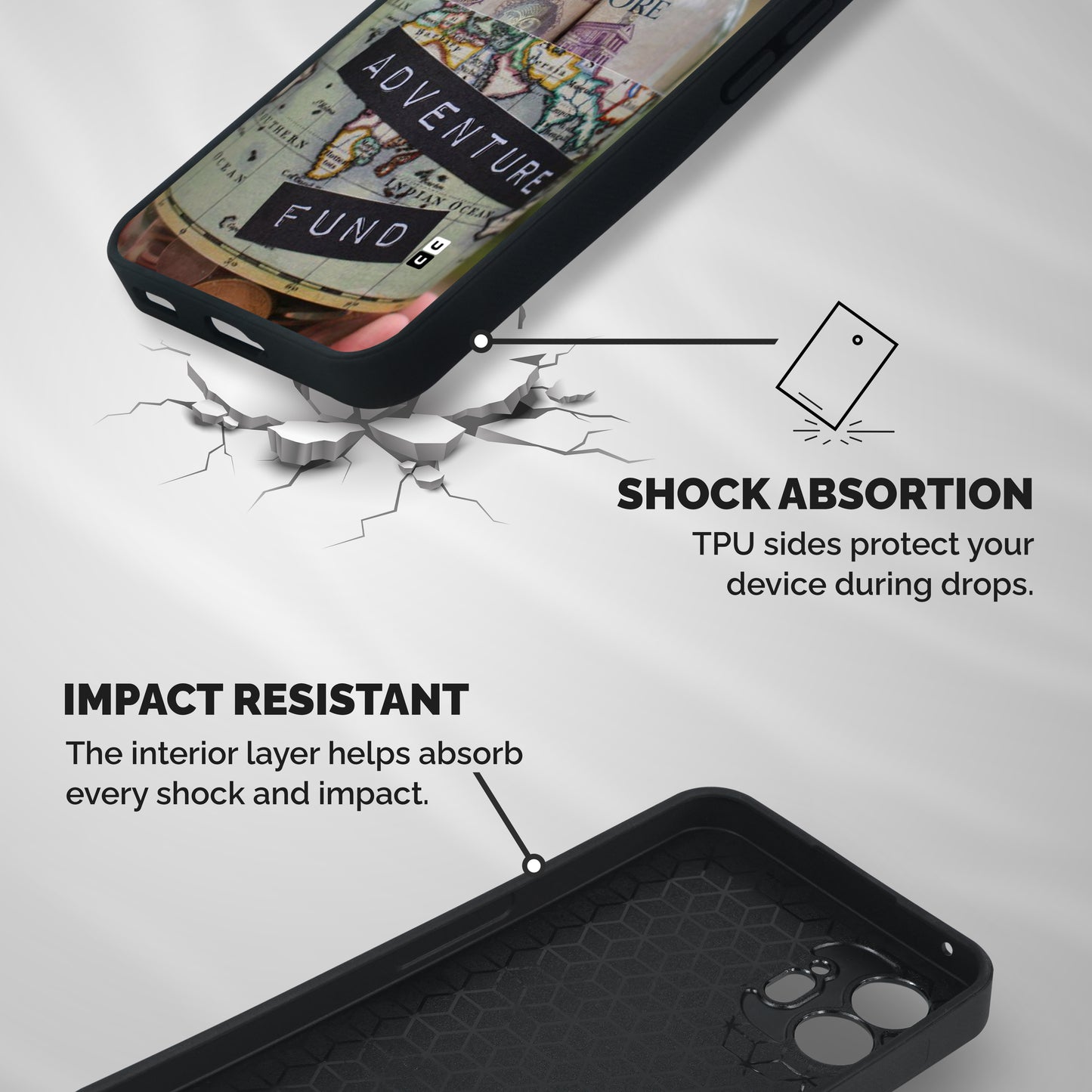 Adventure Fund Shockproof Hybrid Protection (Metal + TPU) Back Case Cover
