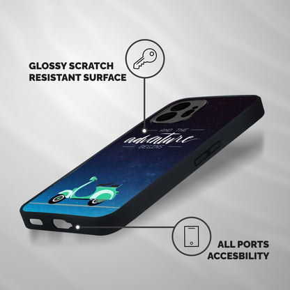 Adventure Scooter Shockproof Hybrid Protection (Metal + TPU) Back Case Cover
