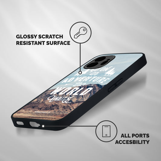 Adventure World Shockproof Hybrid Protection (Metal + TPU) Back Case Cover