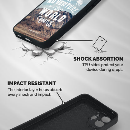 Adventure World Shockproof Hybrid Protection (Metal + TPU) Back Case Cover