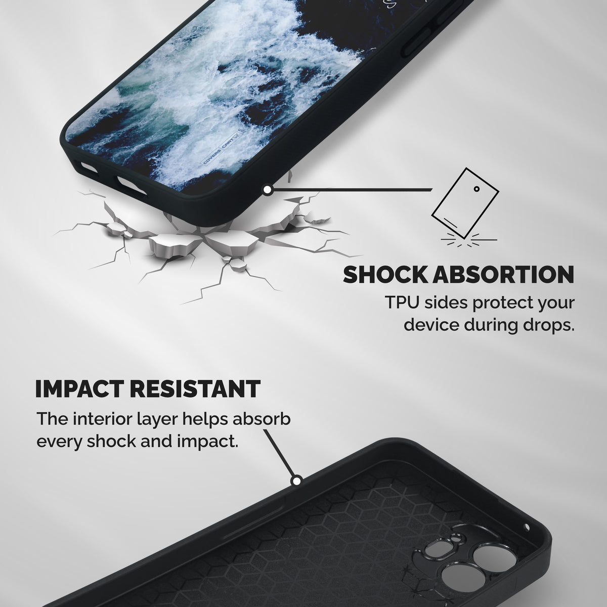 Adventures Shockproof Hybrid Protection (Metal + TPU) Back Case Cover