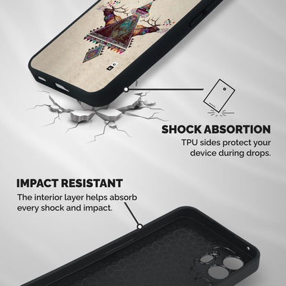 Aesthetic Bull Shockproof Hybrid Protection (Metal + TPU) Back Case Cover