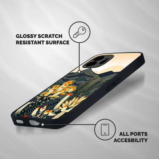 Aesthetic Desert Shockproof Hybrid Protection (Metal + TPU) Back Case Cover