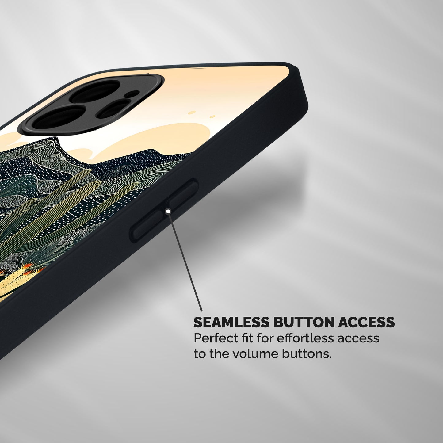 Aesthetic Desert Shockproof Hybrid Protection (Metal + TPU) Back Case Cover