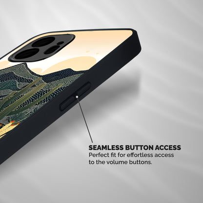 Aesthetic Desert Shockproof Hybrid Protection (Metal + TPU) Back Case Cover