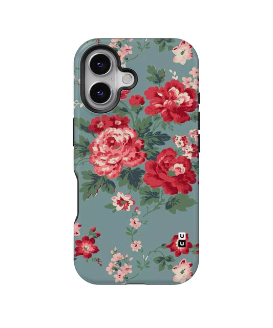 Aesthetic Floral Red MagSafe Bumper Case