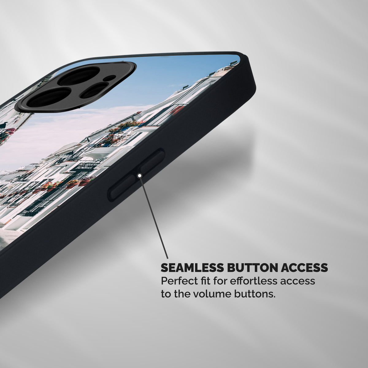 Aesthetic Street Shockproof Hybrid Protection (Metal + TPU) Back Case Cover