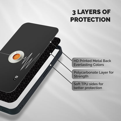 After Coffee Shockproof Hybrid Protection (Metal + TPU) Back Case Cover