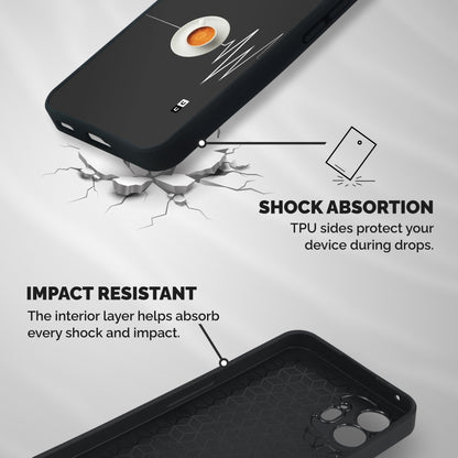 After Coffee Shockproof Hybrid Protection (Metal + TPU) Back Case Cover