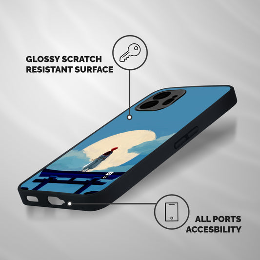 Akaza Waiting Shockproof Hybrid Protection (Metal + TPU) Back Case Cover
