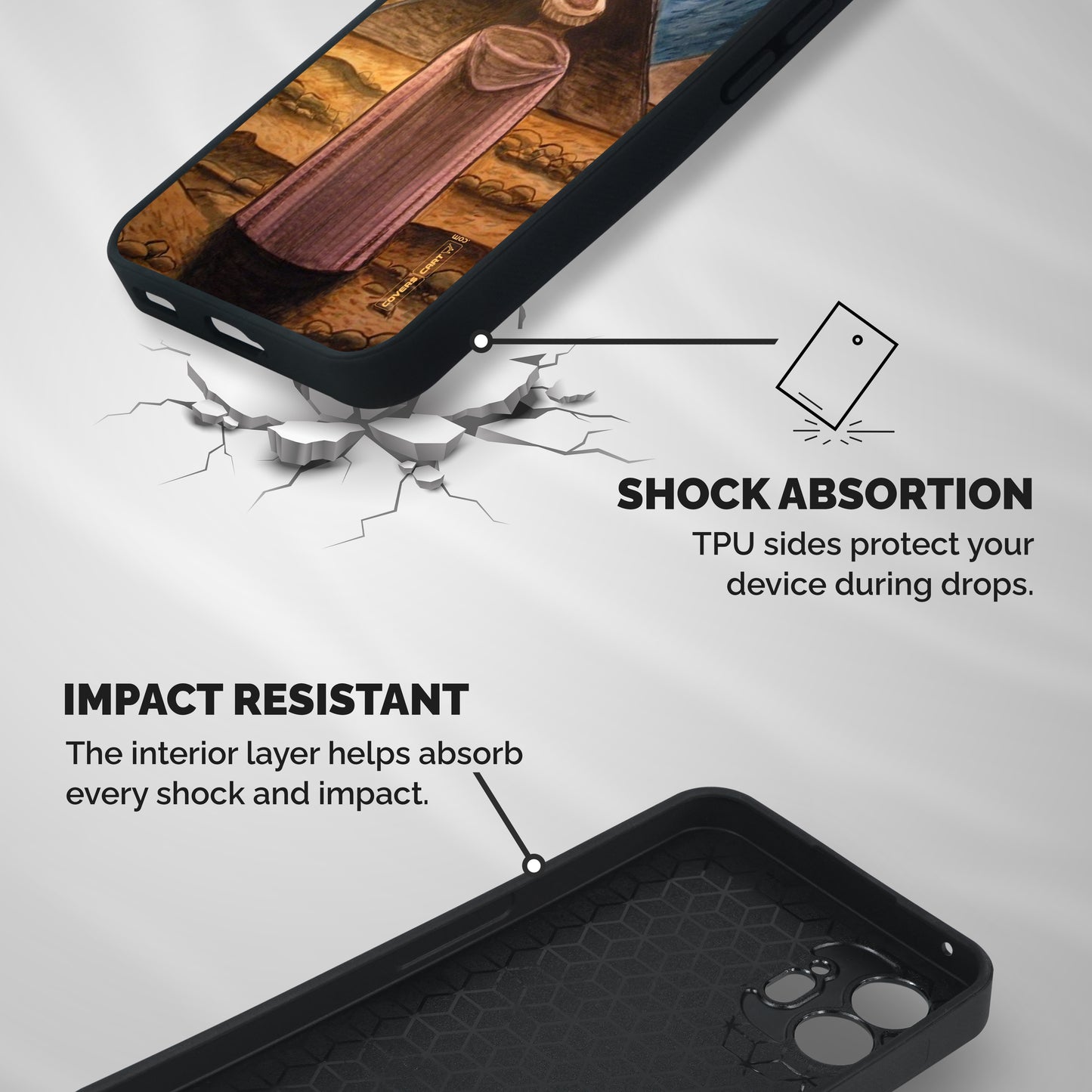 Alchemist Art Shockproof Hybrid Protection (Metal + TPU) Back Case Cover