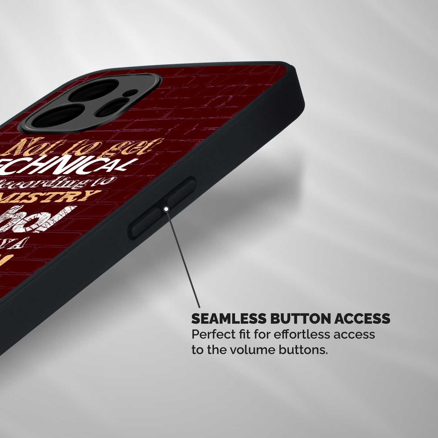 Alcohol is Definitely a Solution Shockproof Hybrid Protection (Metal + TPU) Back Case Cover