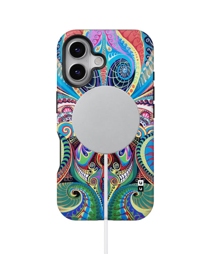 Alien Psychedelic Art MagSafe Bumper Case