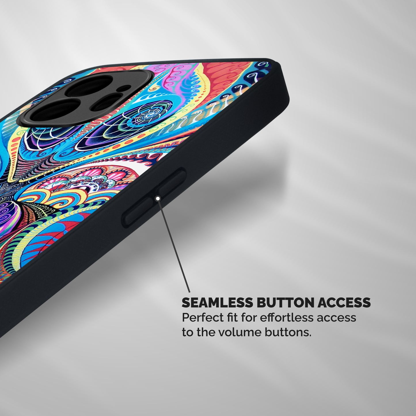 Alien Psychedelic Art Shockproof Hybrid Protection (Metal + TPU) Back Case Cover