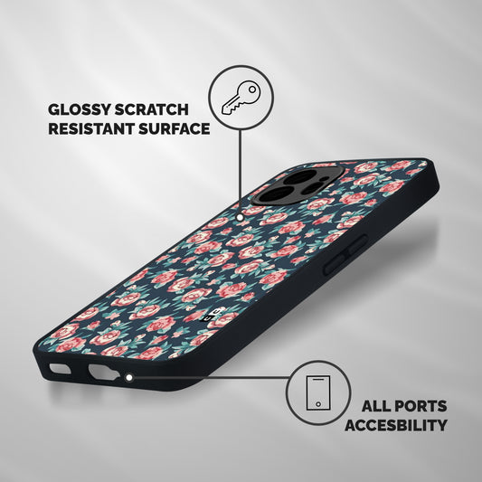 All Art Bloom Shockproof Hybrid Protection (Metal + TPU) Back Case Cover