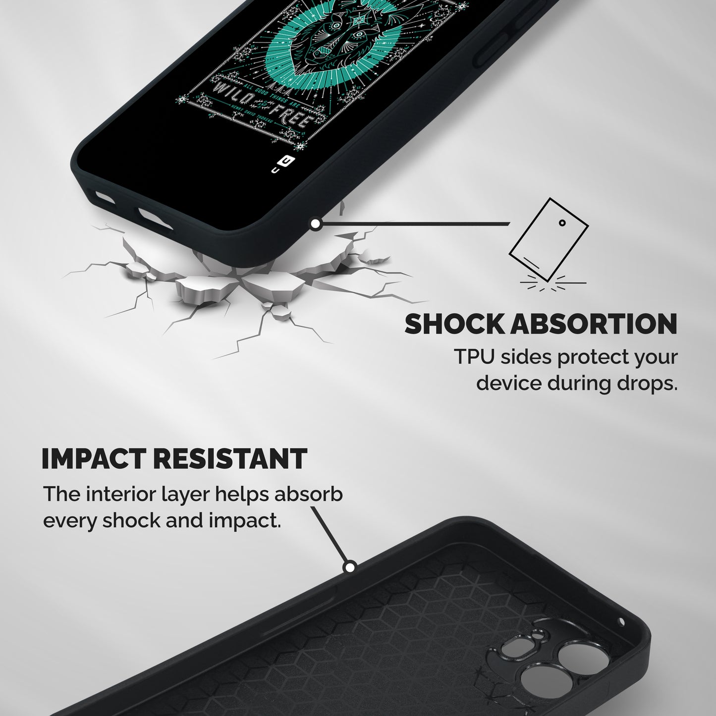 All Good Things Wild and Free Shockproof Hybrid Protection (Metal + TPU) Back Case Cover