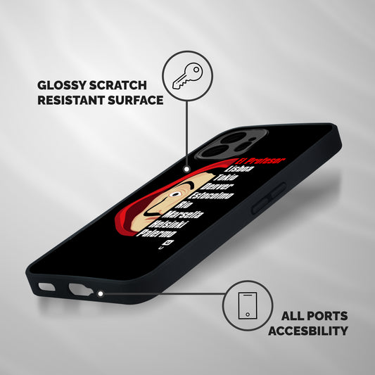 All Members Money Heist Shockproof Hybrid Protection (Metal + TPU) Back Case Cover