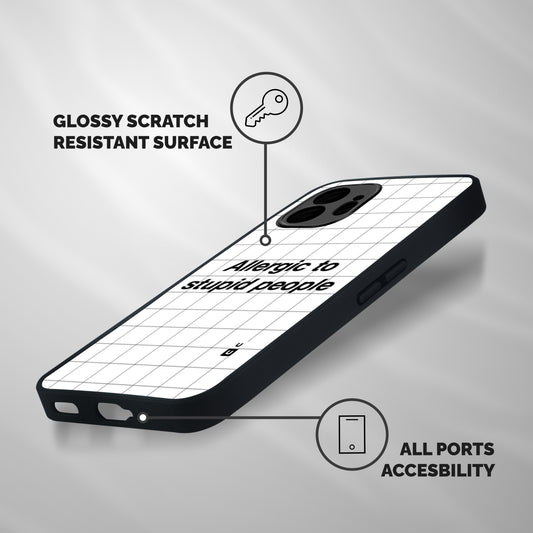 Allergic Shockproof Hybrid Protection (Metal + TPU) Back Case Cover