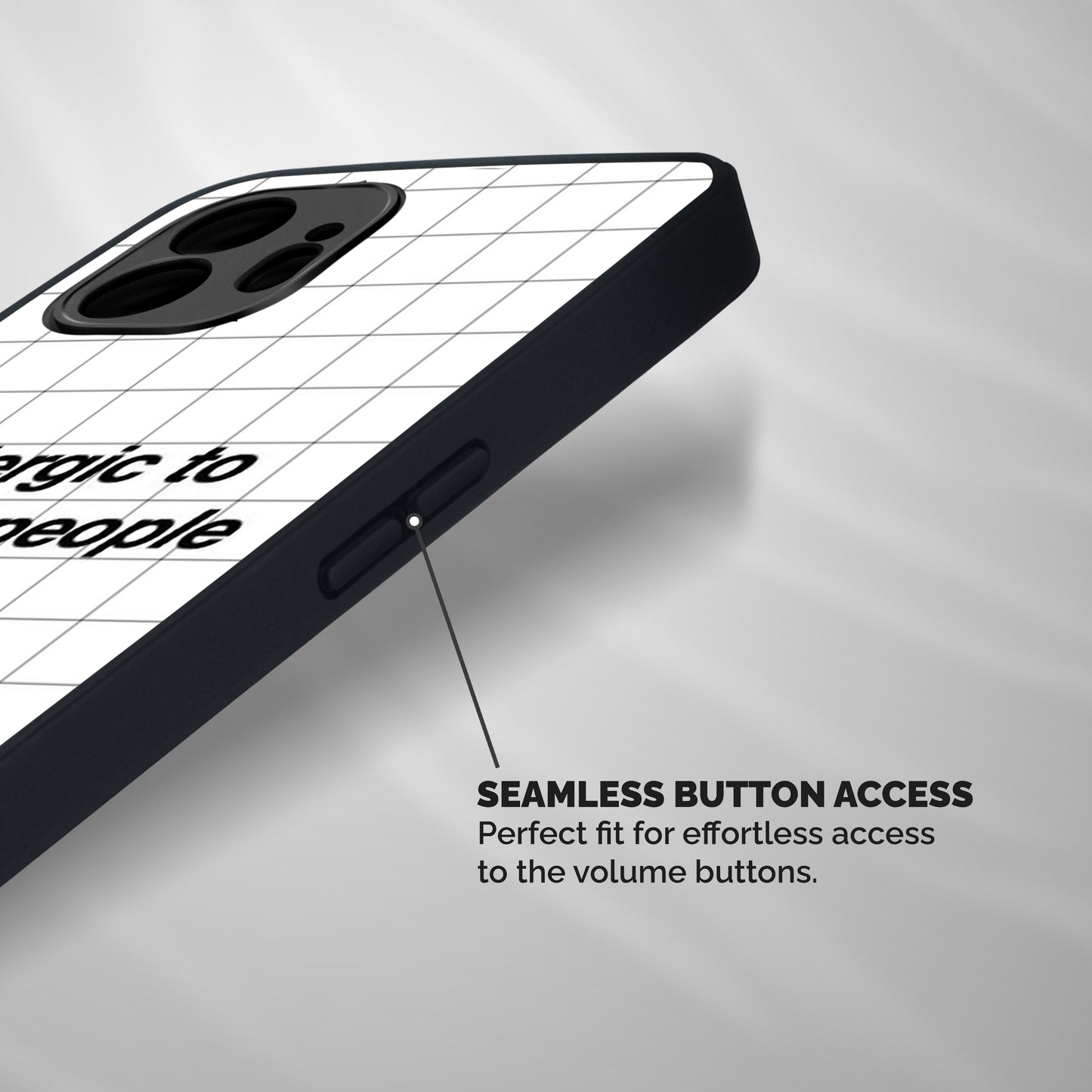 Allergic Shockproof Hybrid Protection (Metal + TPU) Back Case Cover