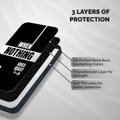 Alternate Plan Shockproof Hybrid Protection (Metal + TPU) Back Case Cover