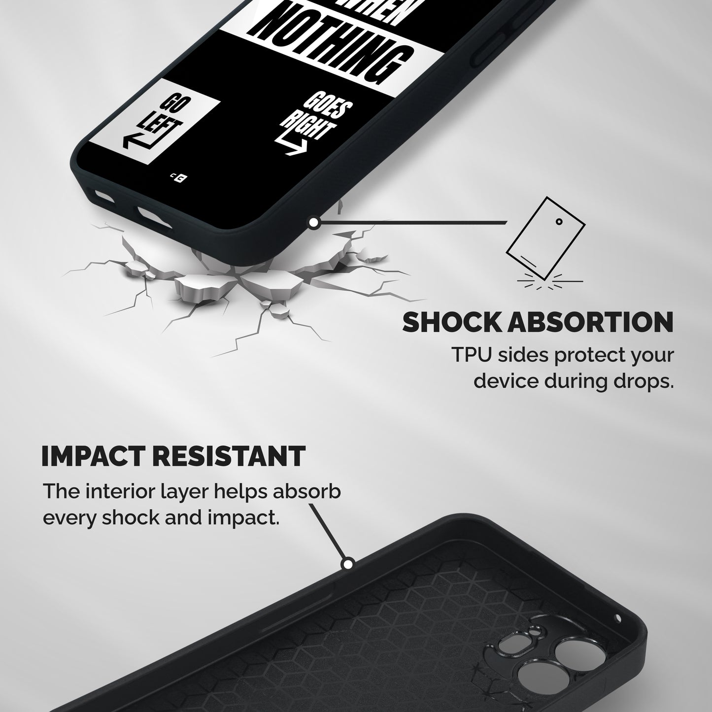 Alternate Plan Shockproof Hybrid Protection (Metal + TPU) Back Case Cover