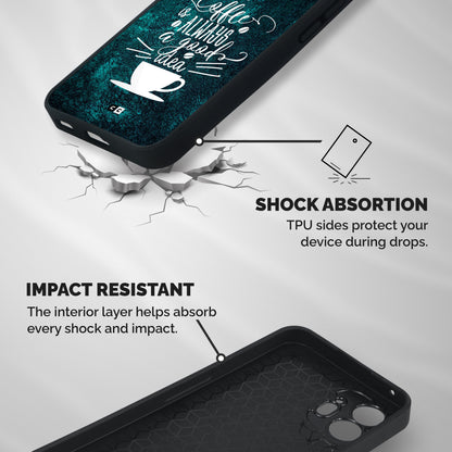 Always Coffee Shockproof Hybrid Protection (Metal + TPU) Back Case Cover