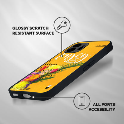 Always Enjoy Little Things Shockproof Hybrid Protection (Metal + TPU) Back Case Cover