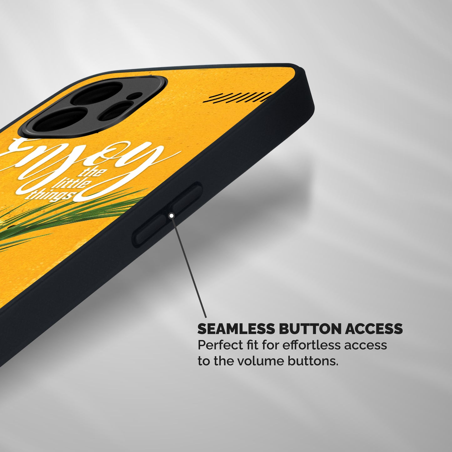 Always Enjoy Little Things Shockproof Hybrid Protection (Metal + TPU) Back Case Cover