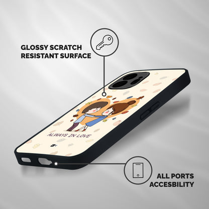 Always In Love Shockproof Hybrid Protection (Metal + TPU) Back Case Cover