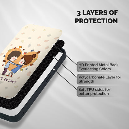 Always In Love Shockproof Hybrid Protection (Metal + TPU) Back Case Cover