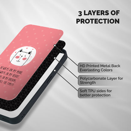 Always In Mind Shockproof Hybrid Protection (Metal + TPU) Back Case Cover