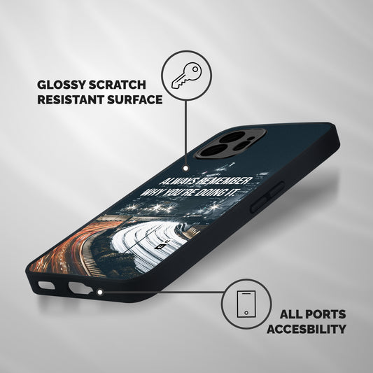 Always Remember Shockproof Hybrid Protection (Metal + TPU) Back Case Cover