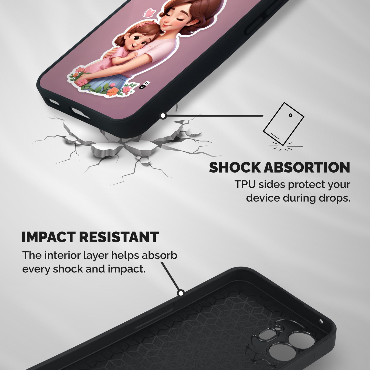 Amazing Bond Shockproof Hybrid Protection (Metal + TPU) Back Case Cover