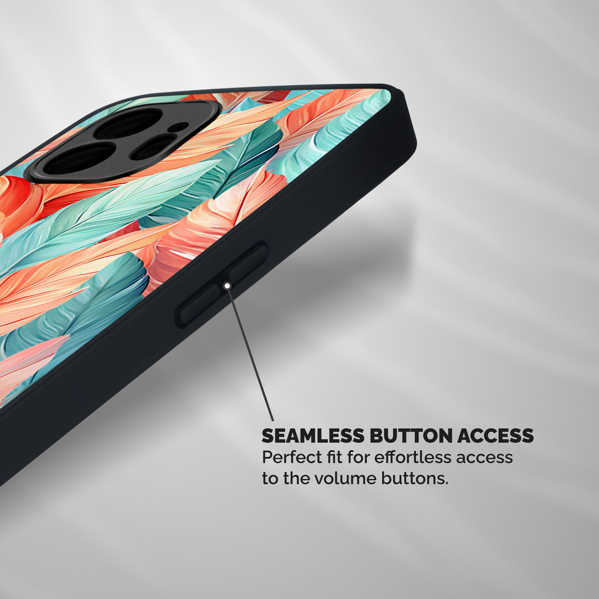 Amazing Colorful Leaves Shockproof Hybrid Protection (Metal + TPU) Back Case Cover