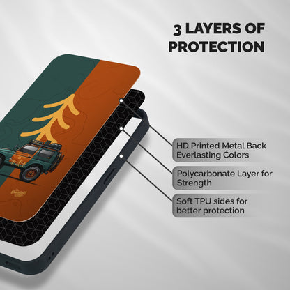 Amazing Defence Car Shockproof Hybrid Protection (Metal + TPU) Back Case Cover